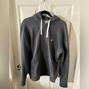 Polo Zip Hoodie - Grey